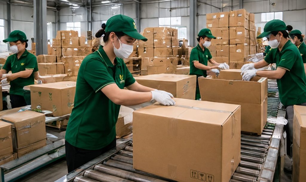 Video công đoạn đóng gói kiện